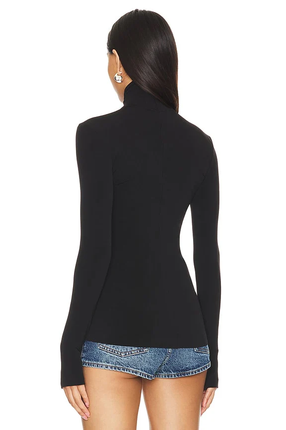 Slim Fit Long Sleeve Turtleneck Top
