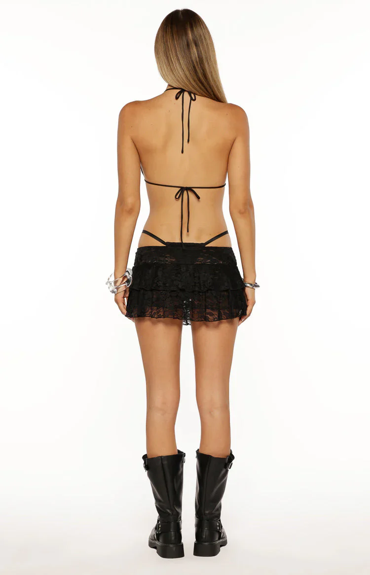 Zeke Black Cut Out Bikini Mini Dress