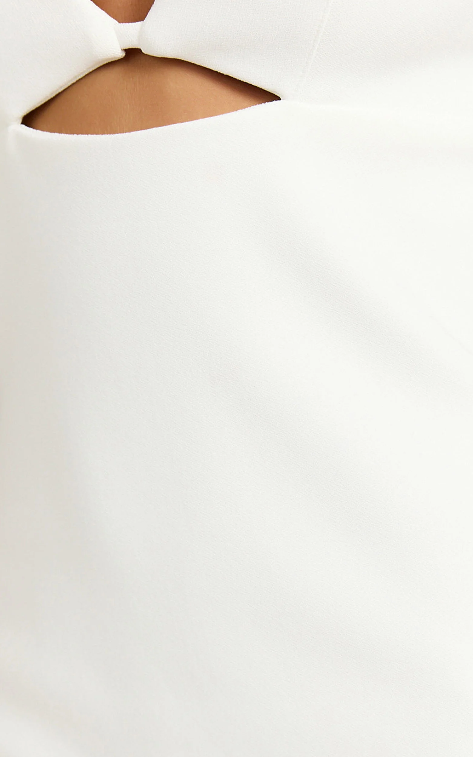 Teagan Mini Dress - Cut Out Low Back Bodycon Dress in White