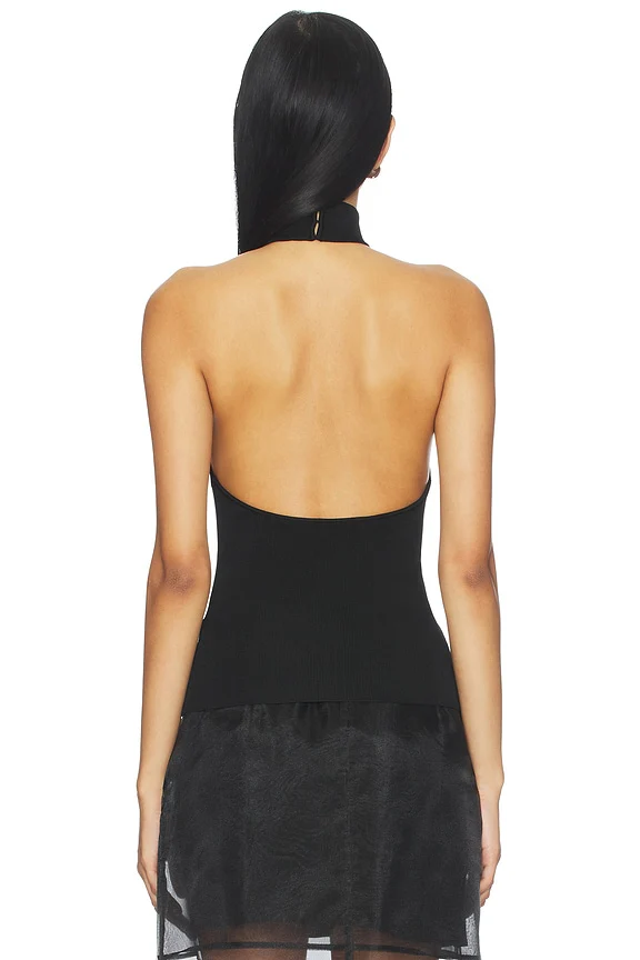 Claudette Halter Knit Top