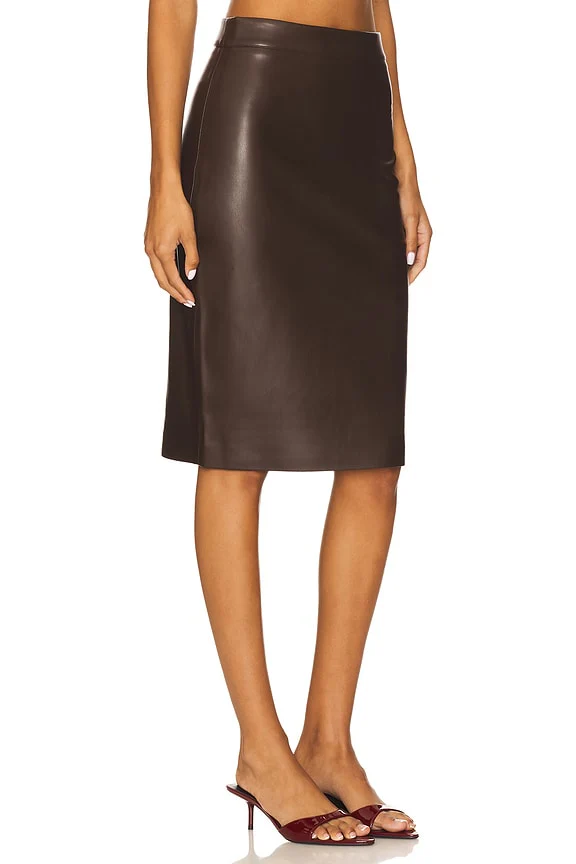 Faux Leather Pencil Skirt