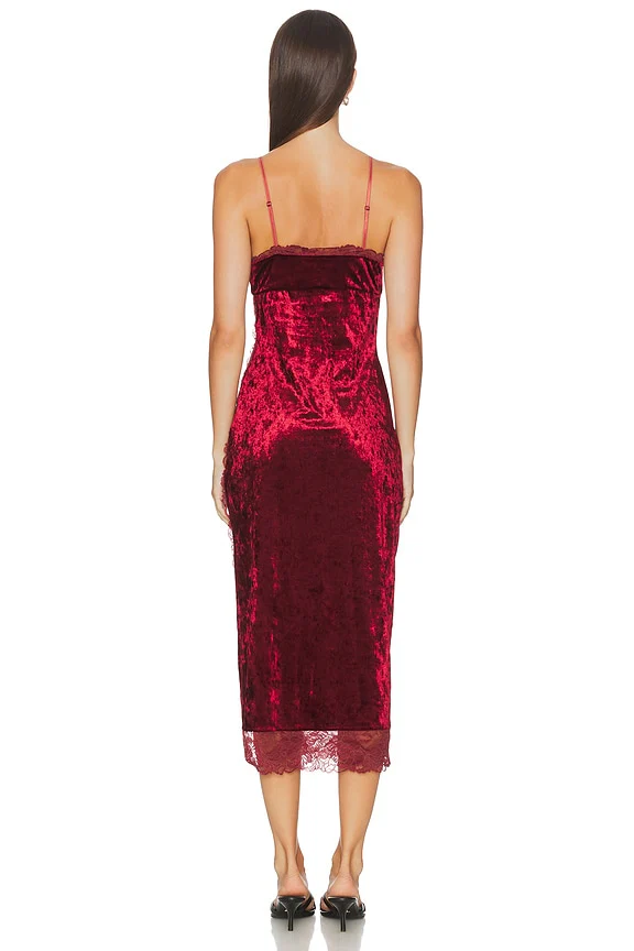 Raise A Toast Midi Slip Dress