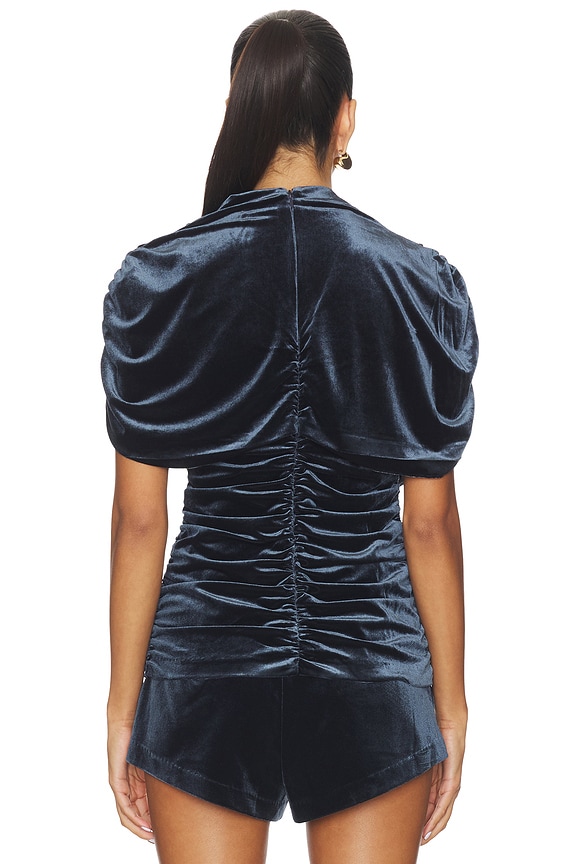 x REVOLVE Evianna Velvet Top