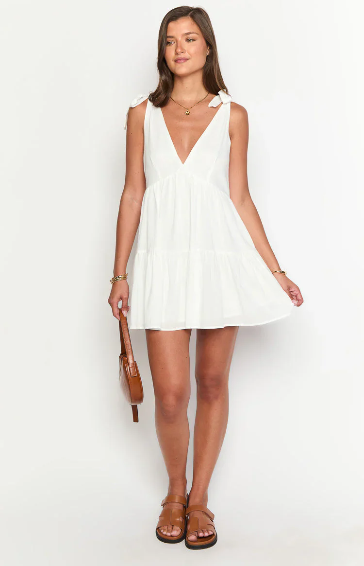 Angel Girl White Mini Dress