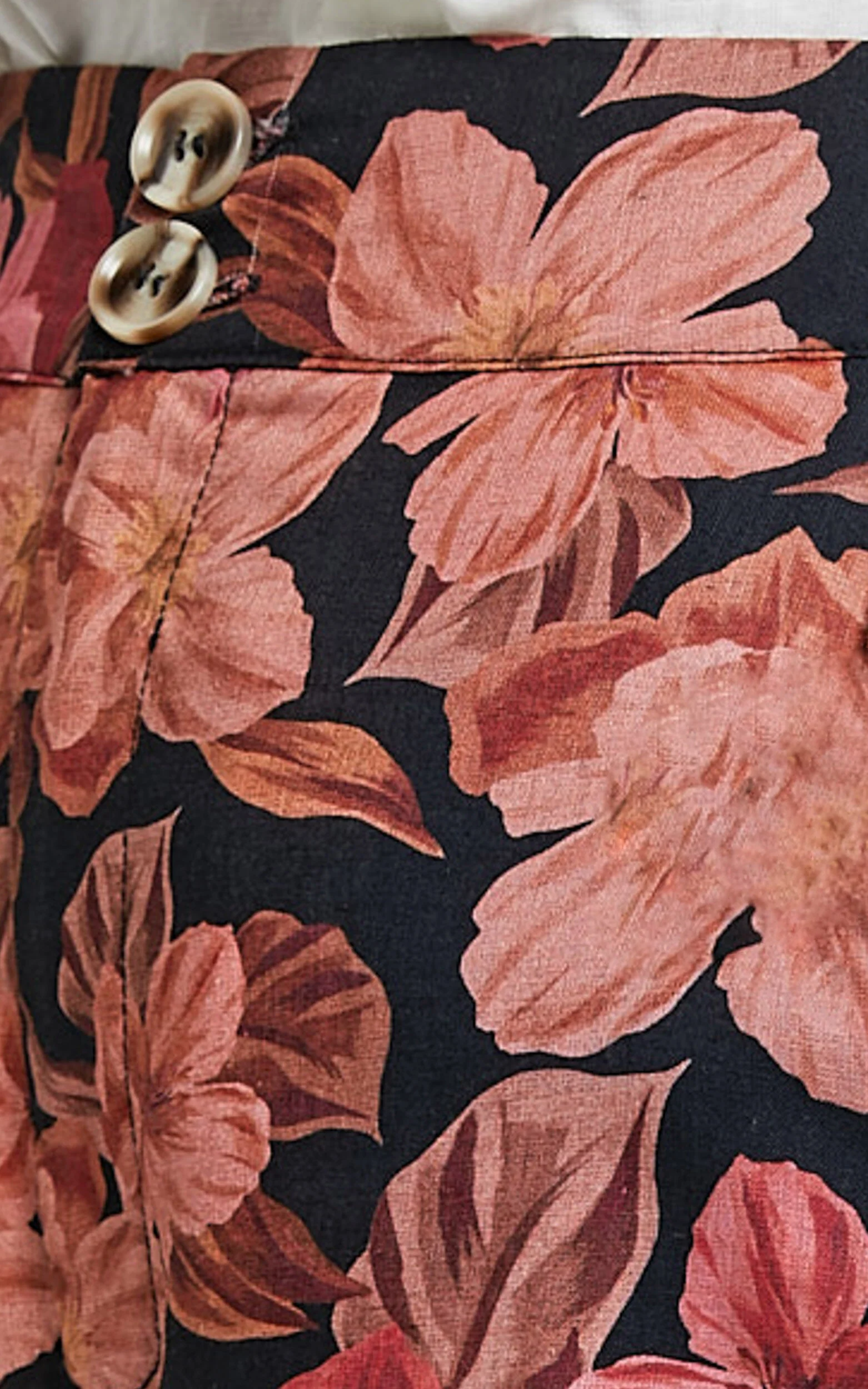 Amalie The Label - Rosabel Linen Blend High Waisted Wide Leg Pants in Atalie Print