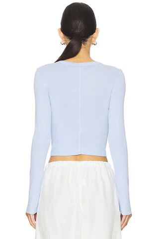 Supima Baby Long Sleeve Cropped Top