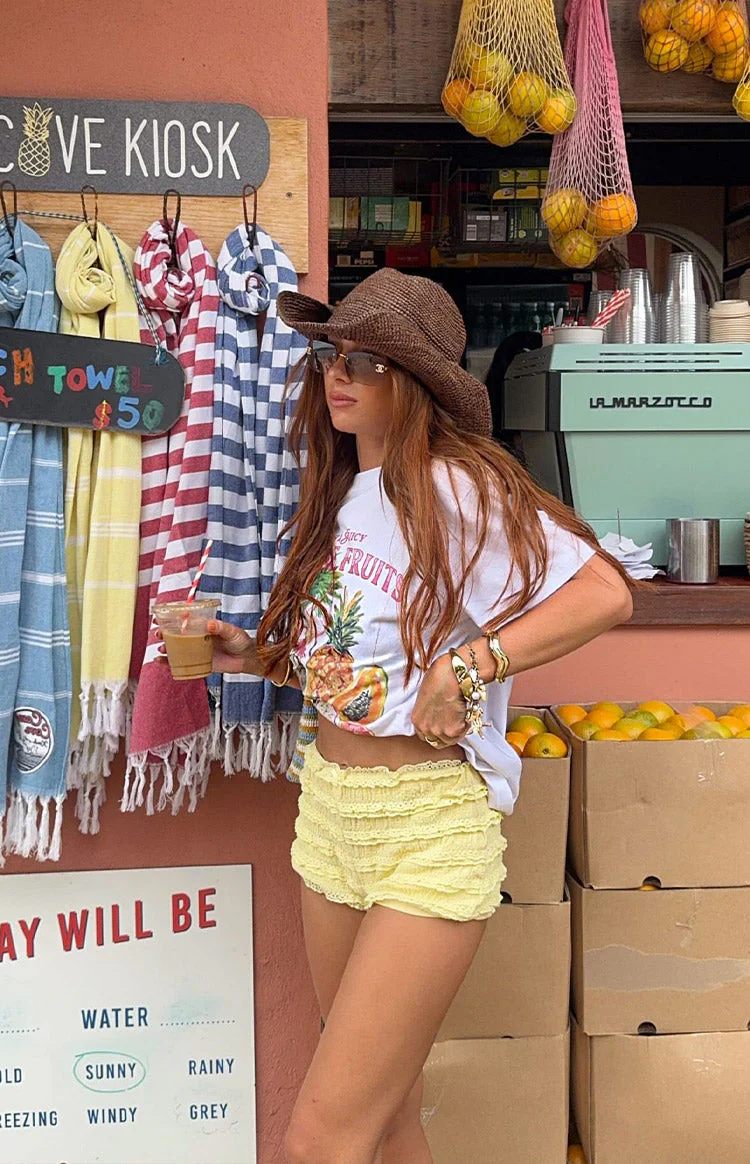 Beginning Paradise Fruits White Tee