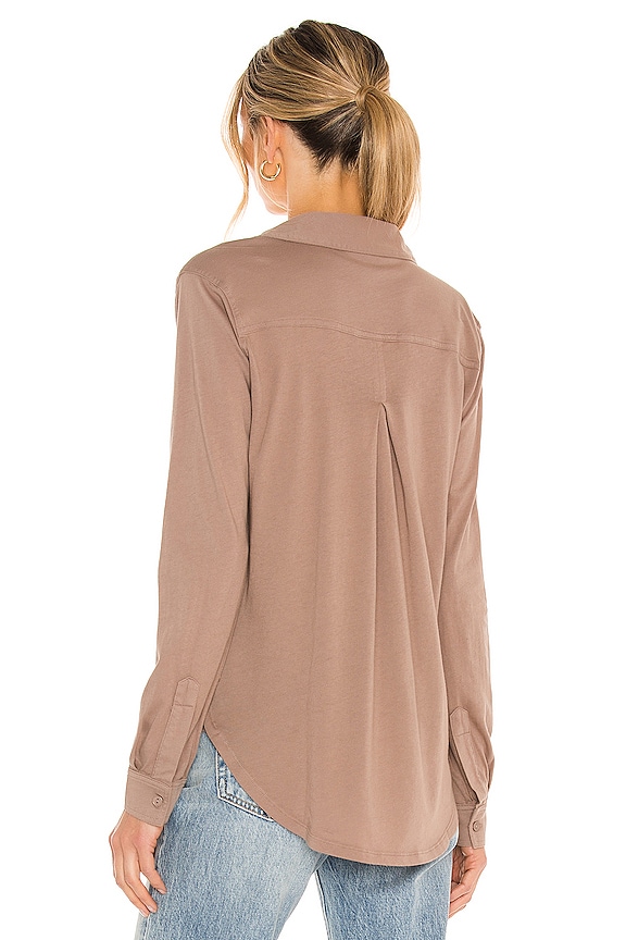 Light Weight Jersey Button Up