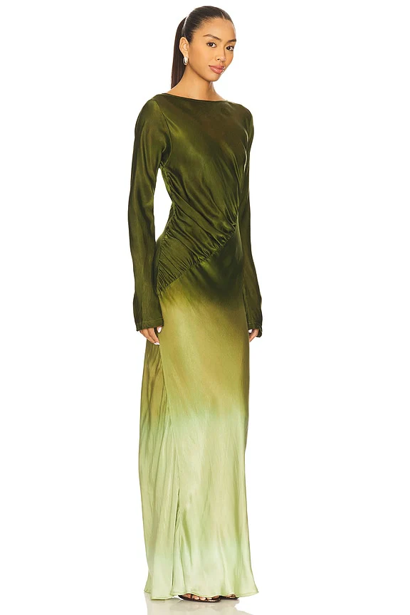 Fluid Drape Maxi Dress