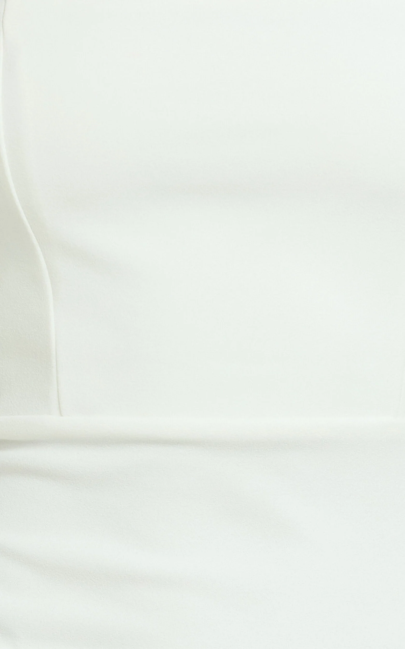 Vanessa Midi Dress - Halter Neck Below Knee Column Dress in White