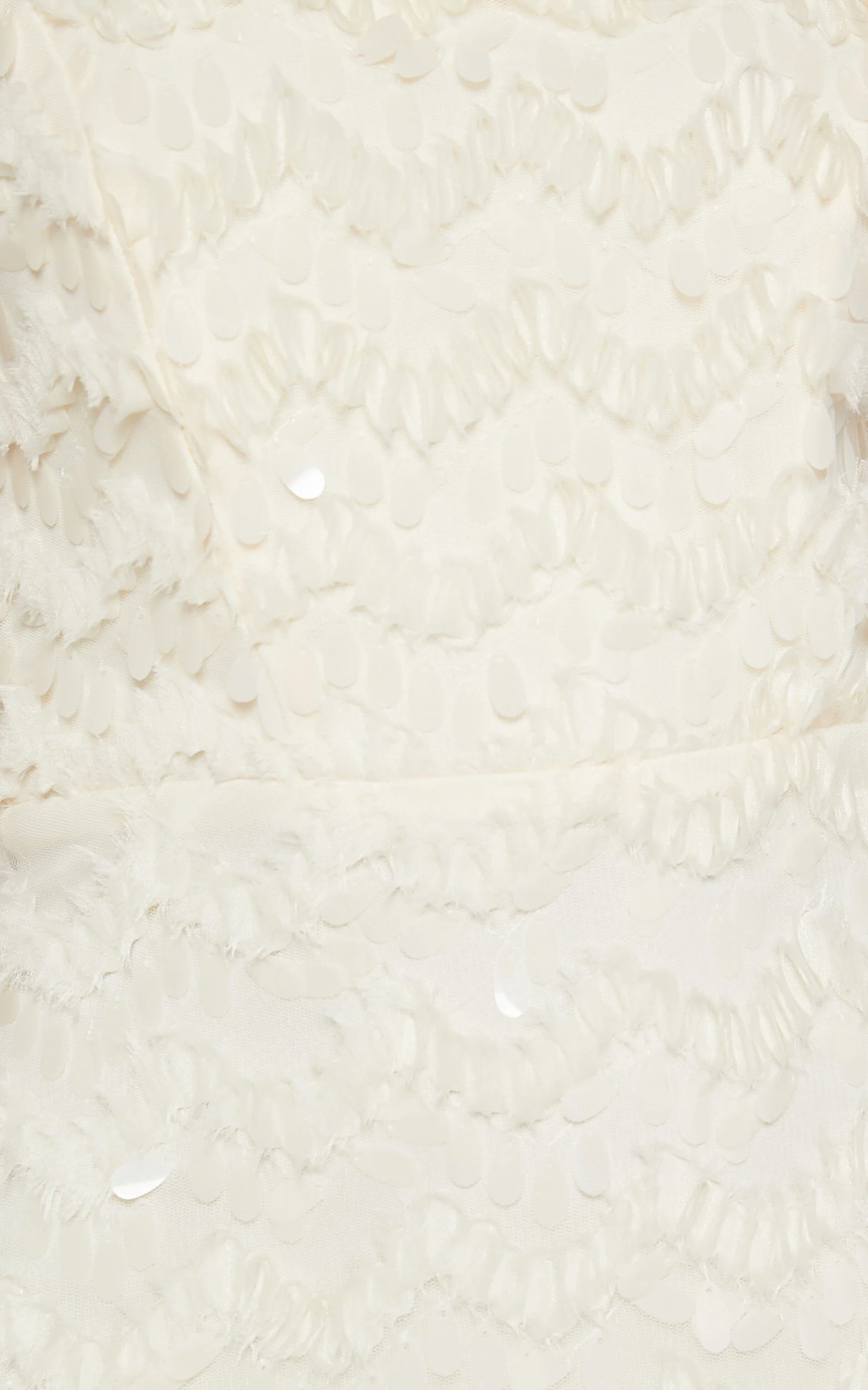 Nola Mini Dress - Strapless Sequin Dress in Cream