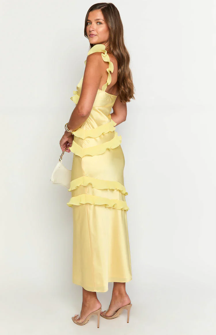 Evan Yellow Maxi Dress