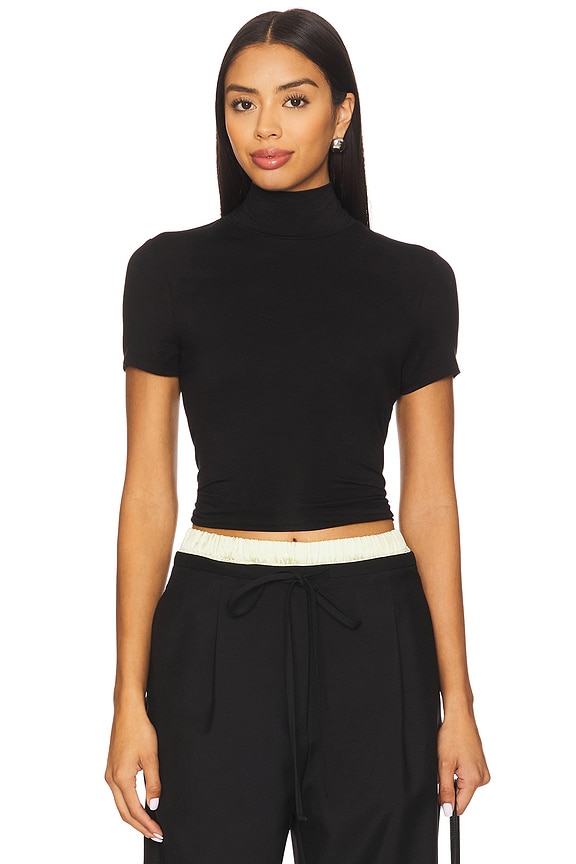 Demi Fitted Mock Neck Top