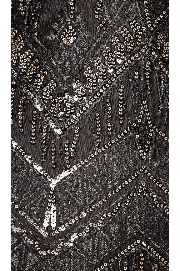 Nia Sequin Fringe Dress