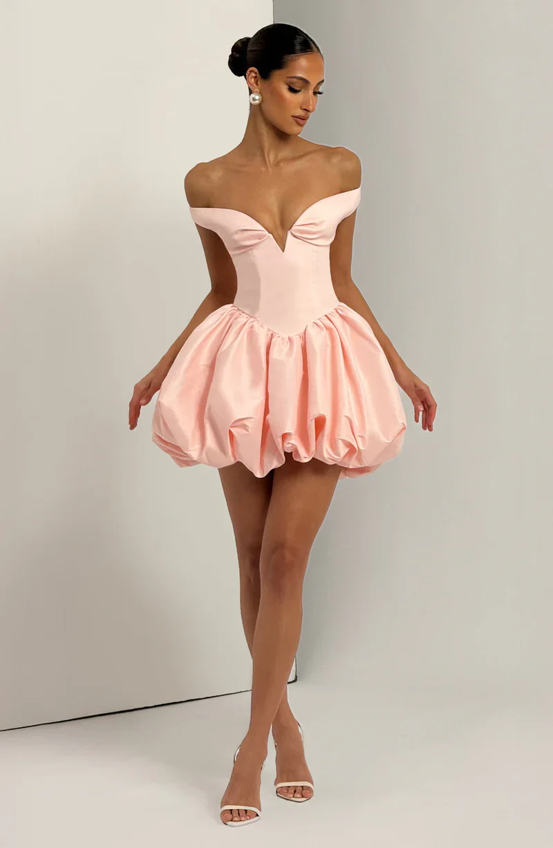Eileen Mini Dress - Blush