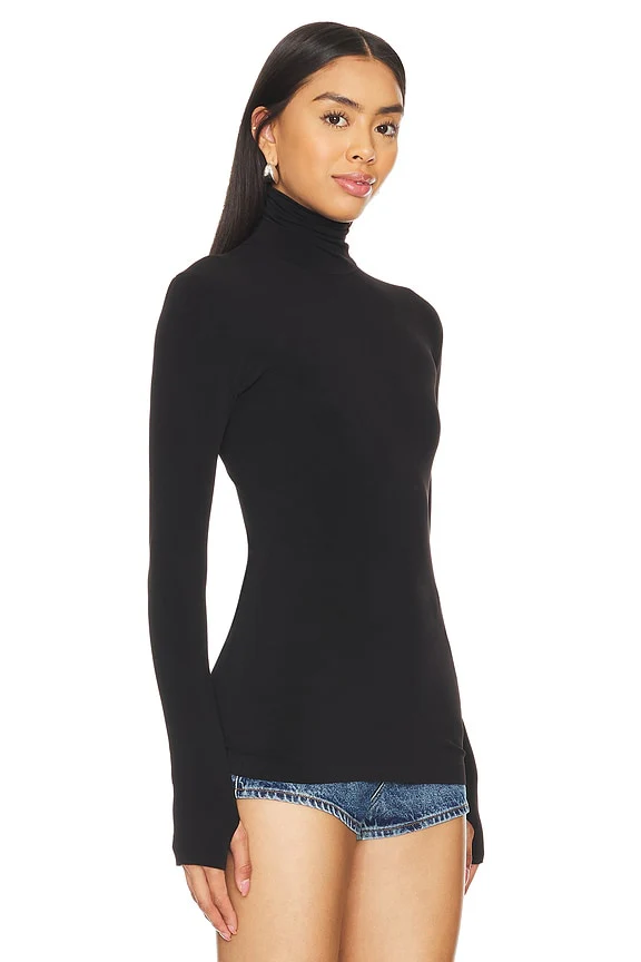 Slim Fit Long Sleeve Turtleneck Top