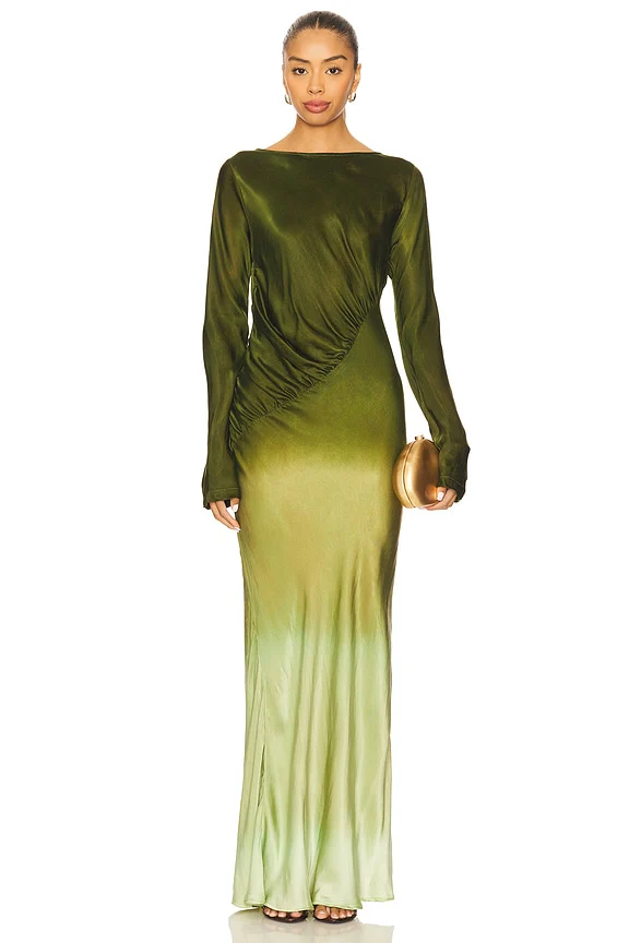 Fluid Drape Maxi Dress