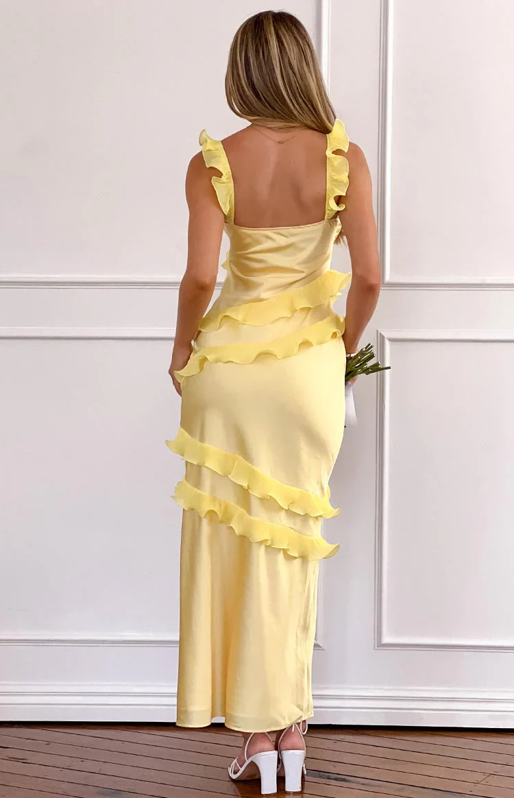 Evan Yellow Maxi Dress