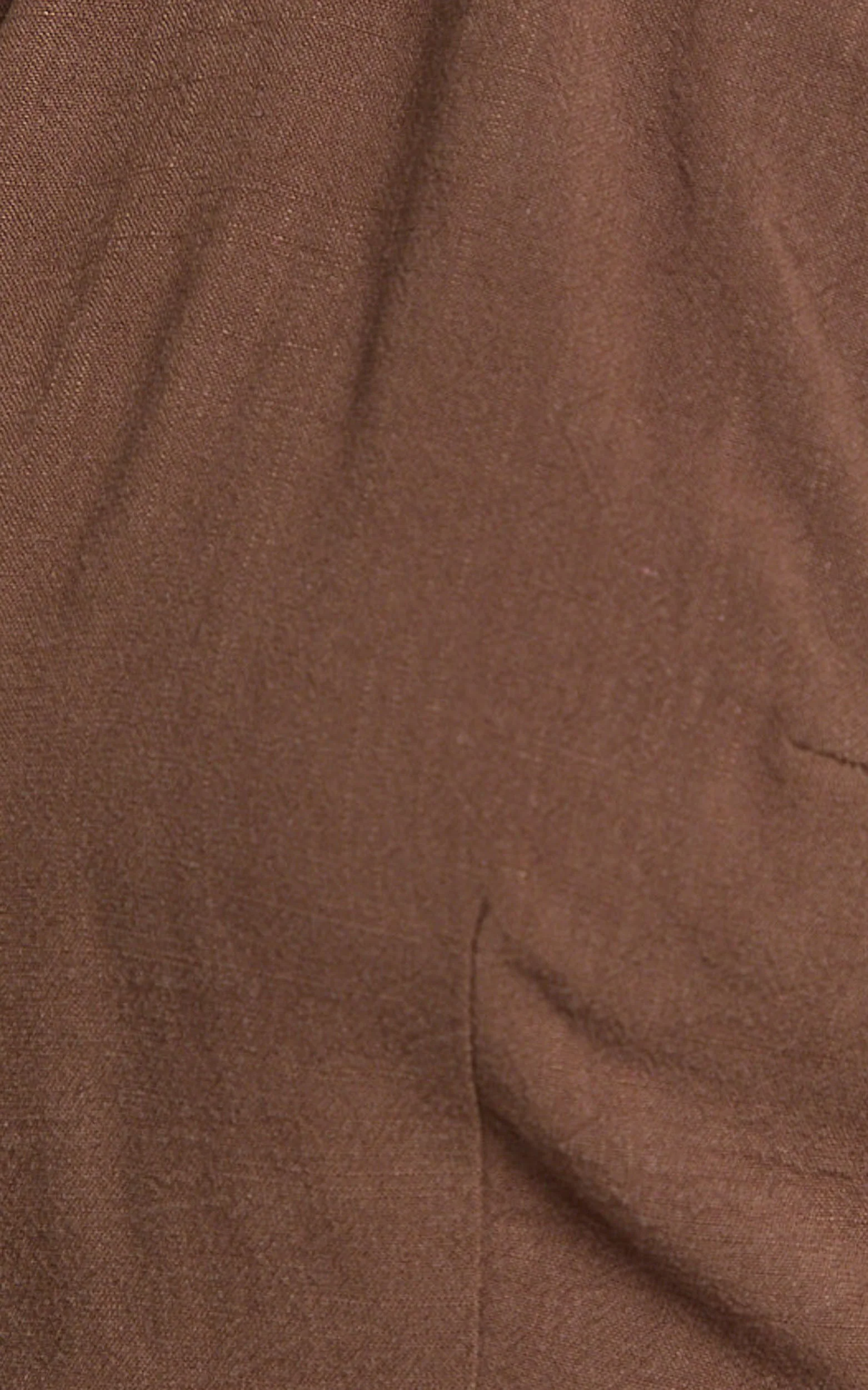 Chelsea Two Piece Set - Linen Halter Neck Top and Bias Cut Sheer Maxi Skirt in Chocolate