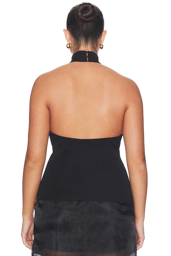 Claudette Halter Knit Top