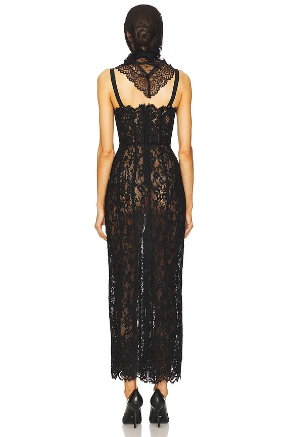 The Lace Column Dress