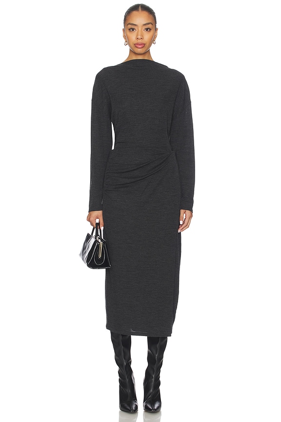 Draped Slash Neck Top