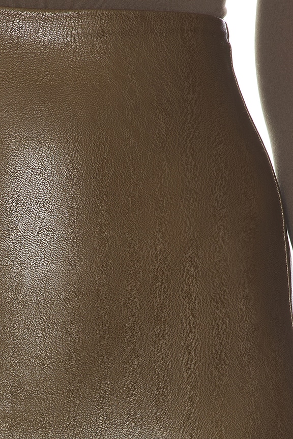 Faux Leather Midi Skirt