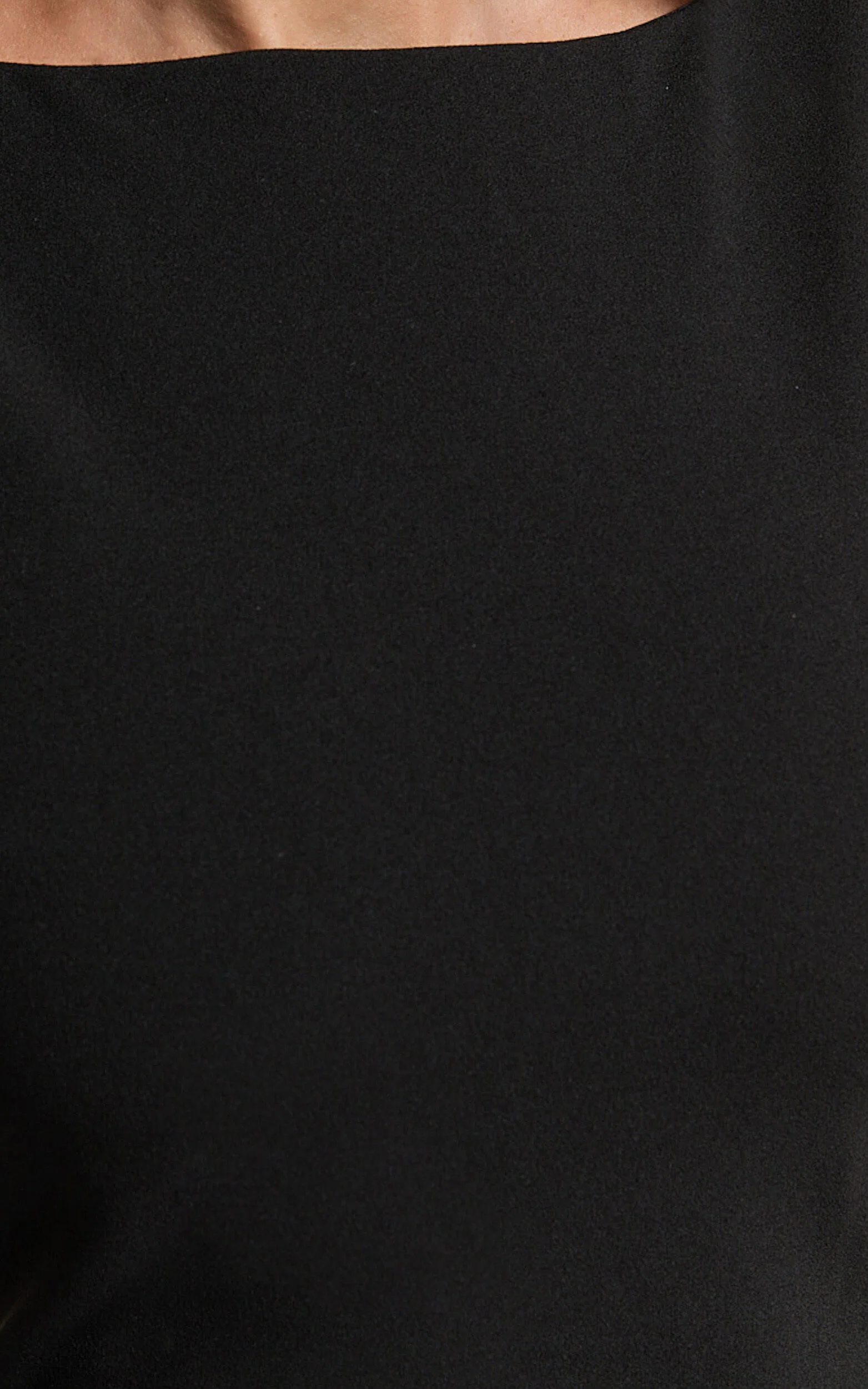 Bindi Boat Neck Bodycon Mini Dress in Black