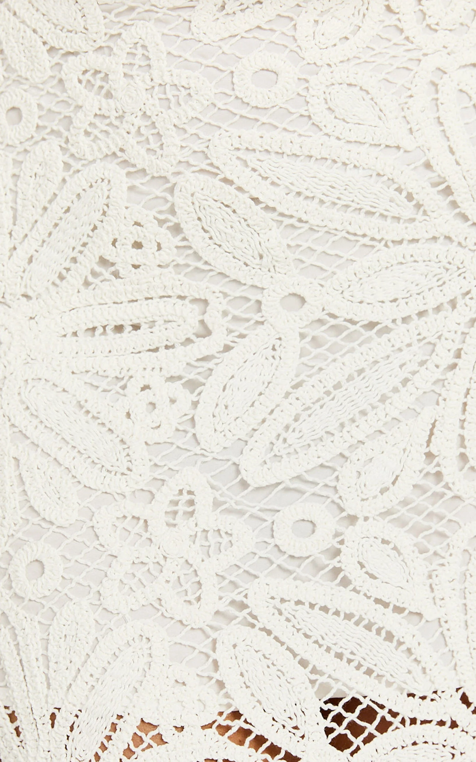 Charlene Maxi Skirt - Crochet Fit And Flare Skirt in White