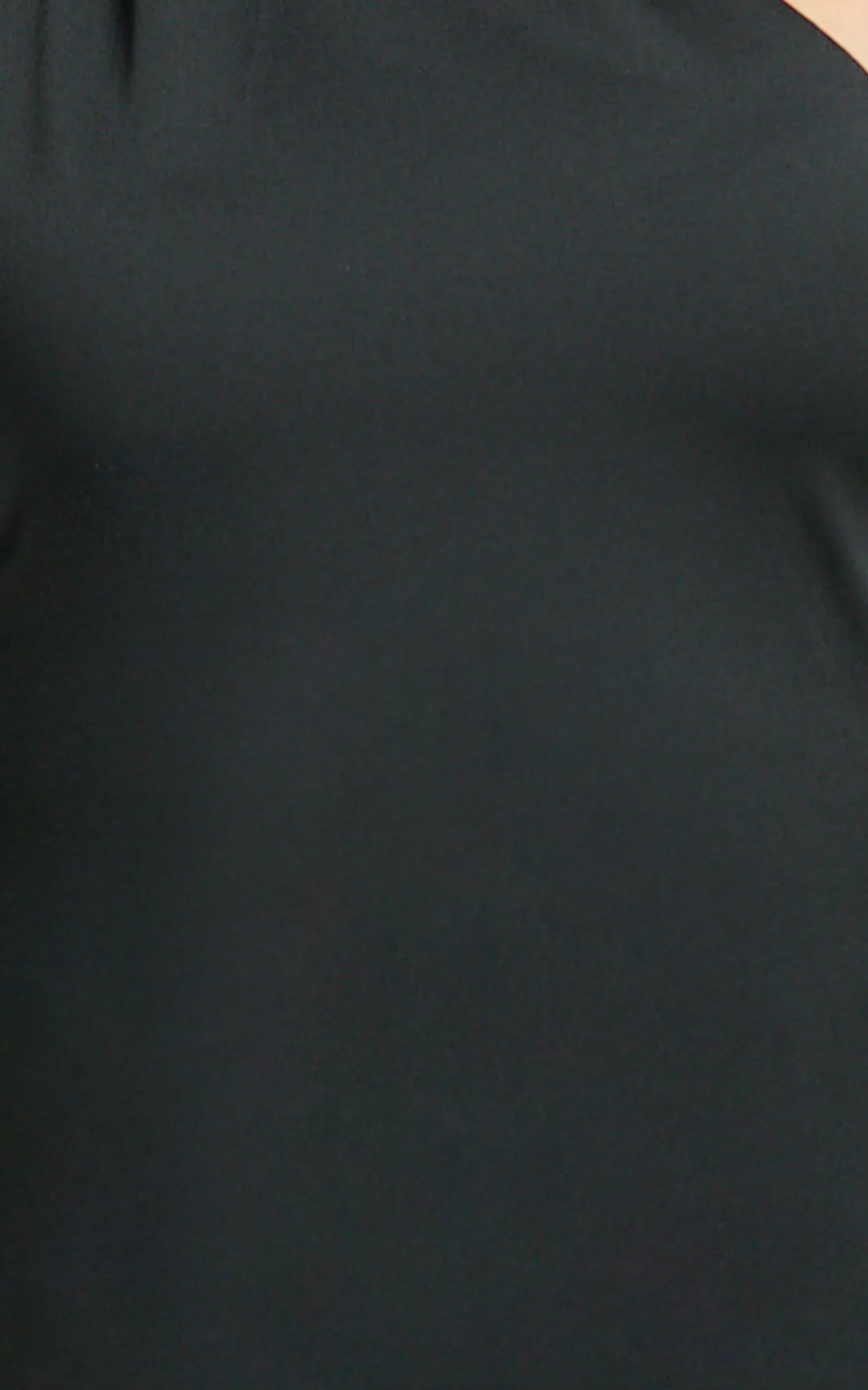 Seraphine Maxi Dress - Halter Neck Low Back Fit And Flare Dress in Black