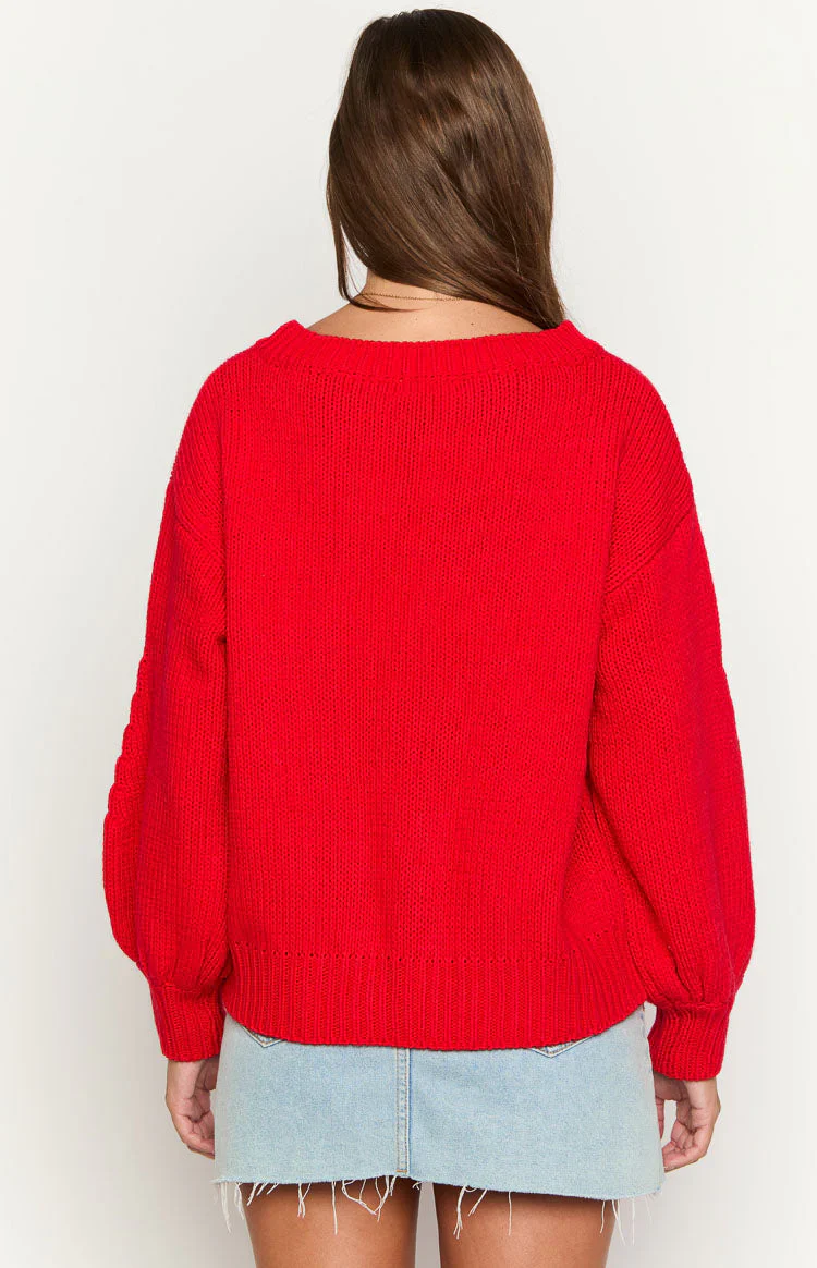 Chapman Red Sweater
