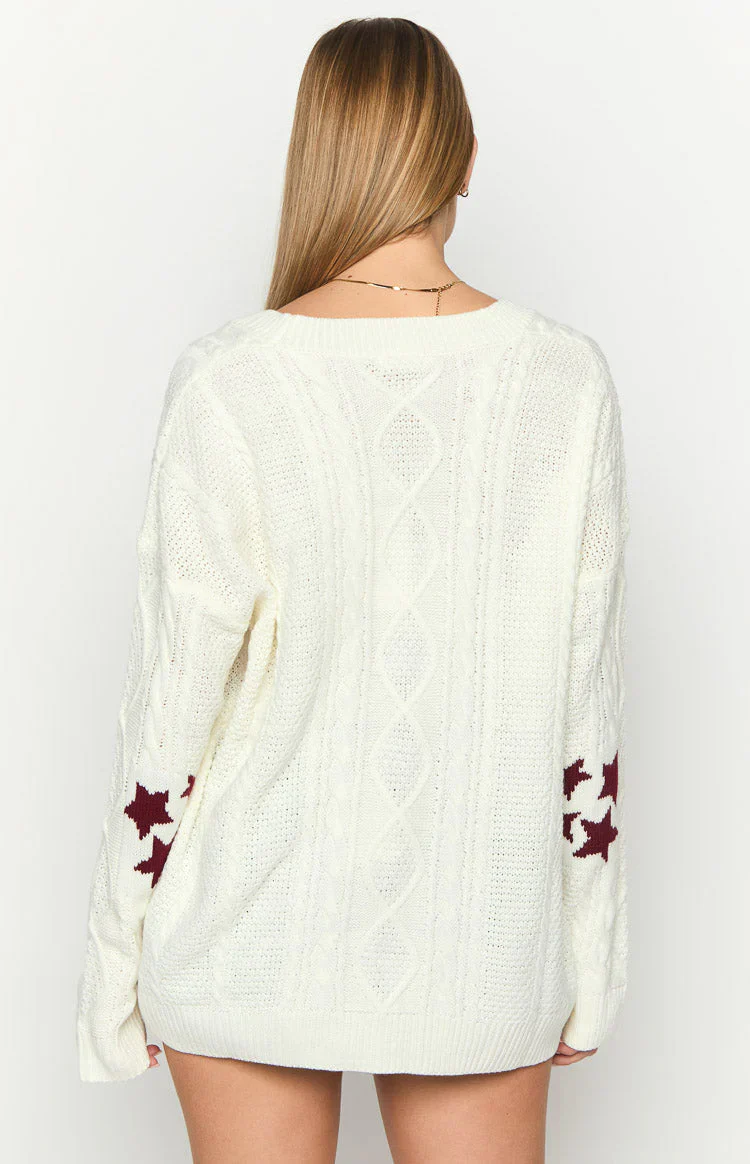 Nathan White Cardigan