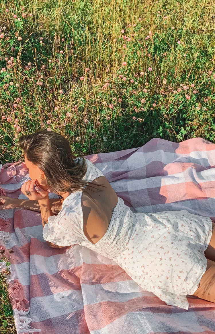 Abigail Mini Dress White Floral