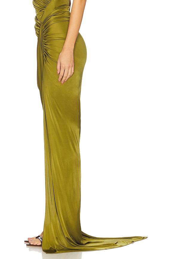 Draped Asymmetric Skirt