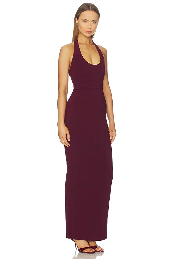 Natalia Halter Maxi Dress