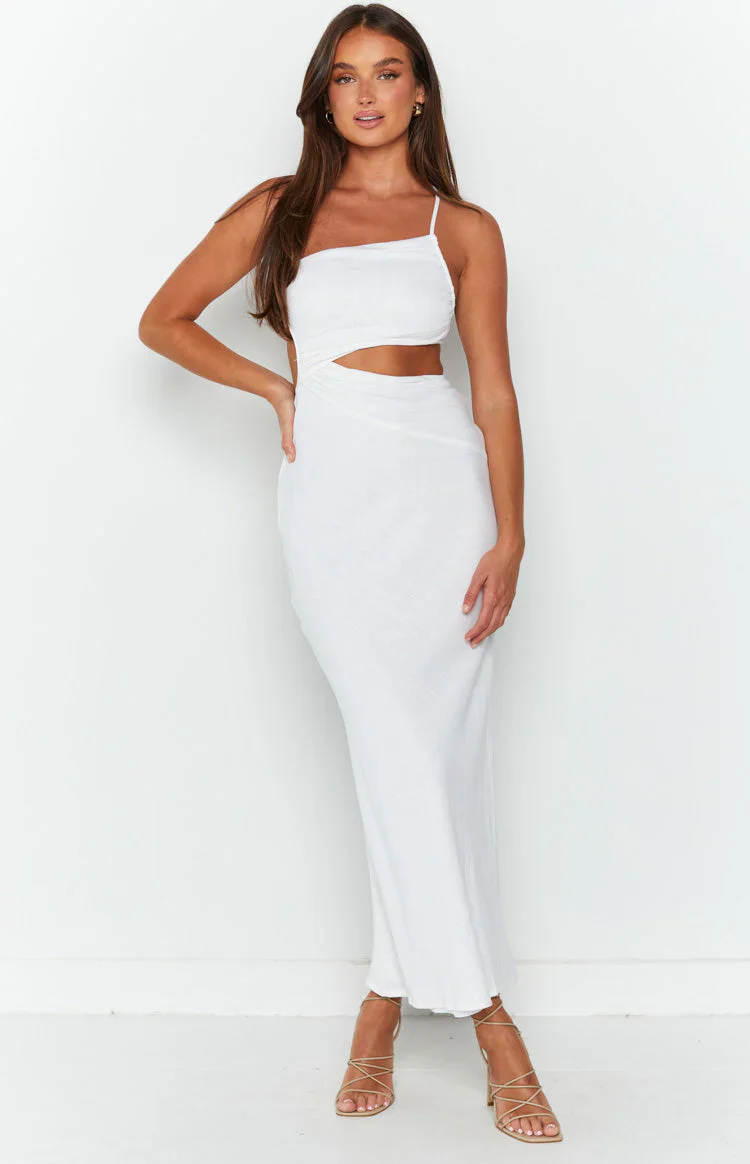 Lene White Maxi Dress