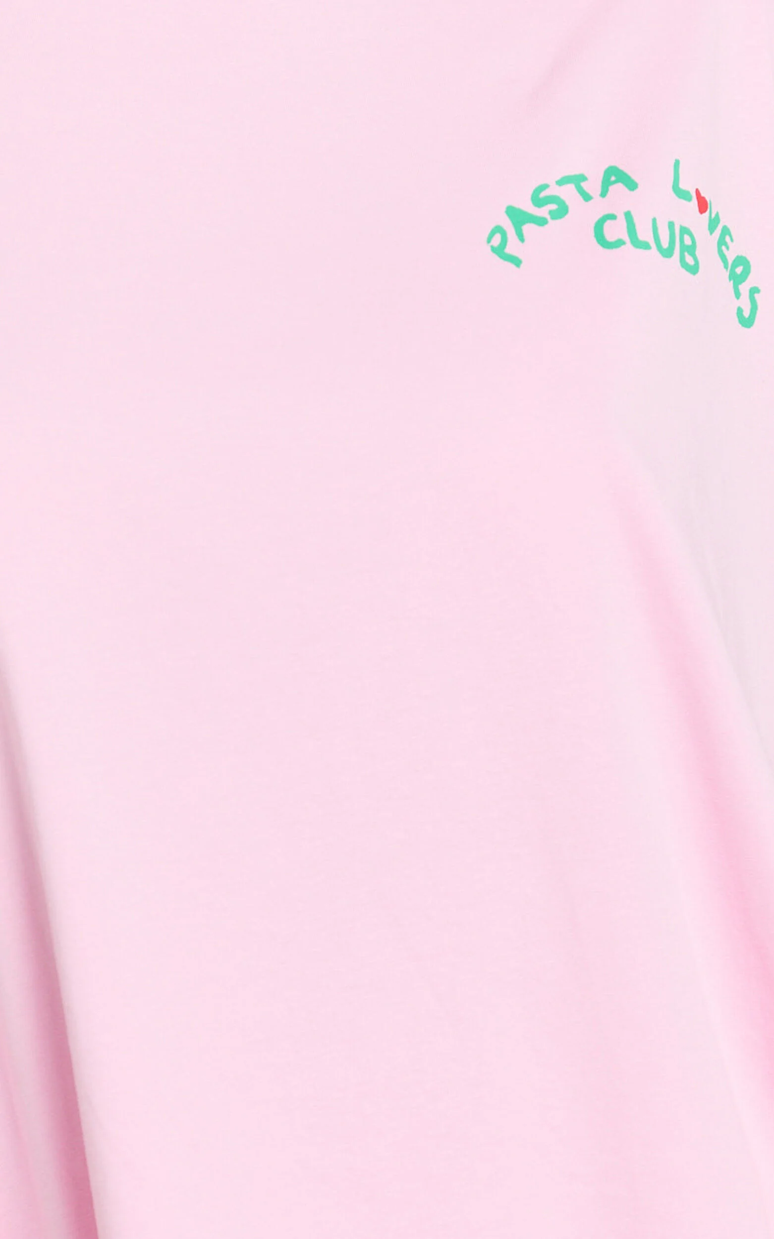 Alda Two Piece Set - Pasta Lovers Club Tee and Striped Pant Set in Pink