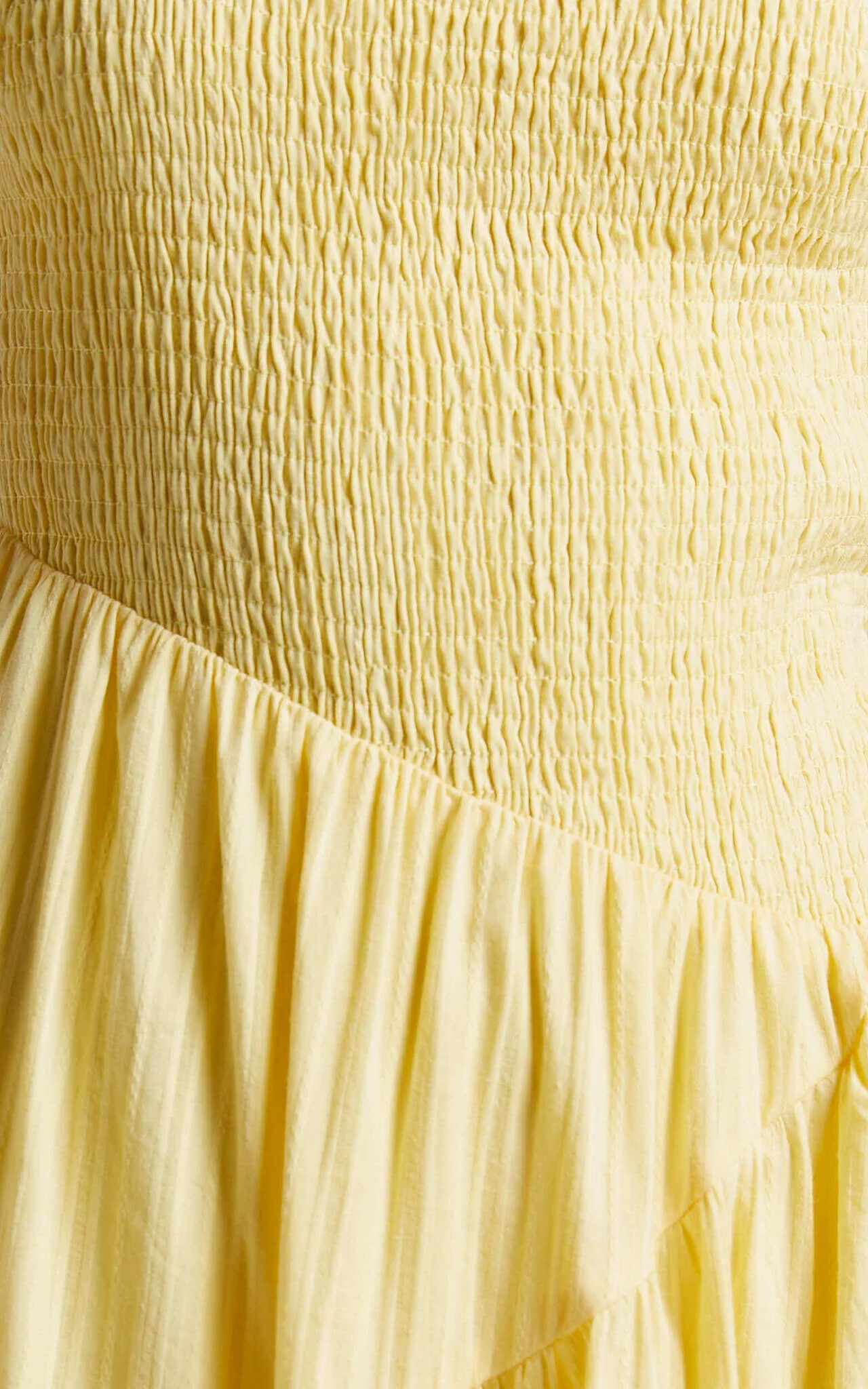 Zhibet Midi Dress - One Shoulder Tie Fit and Flare Dress in Yellow