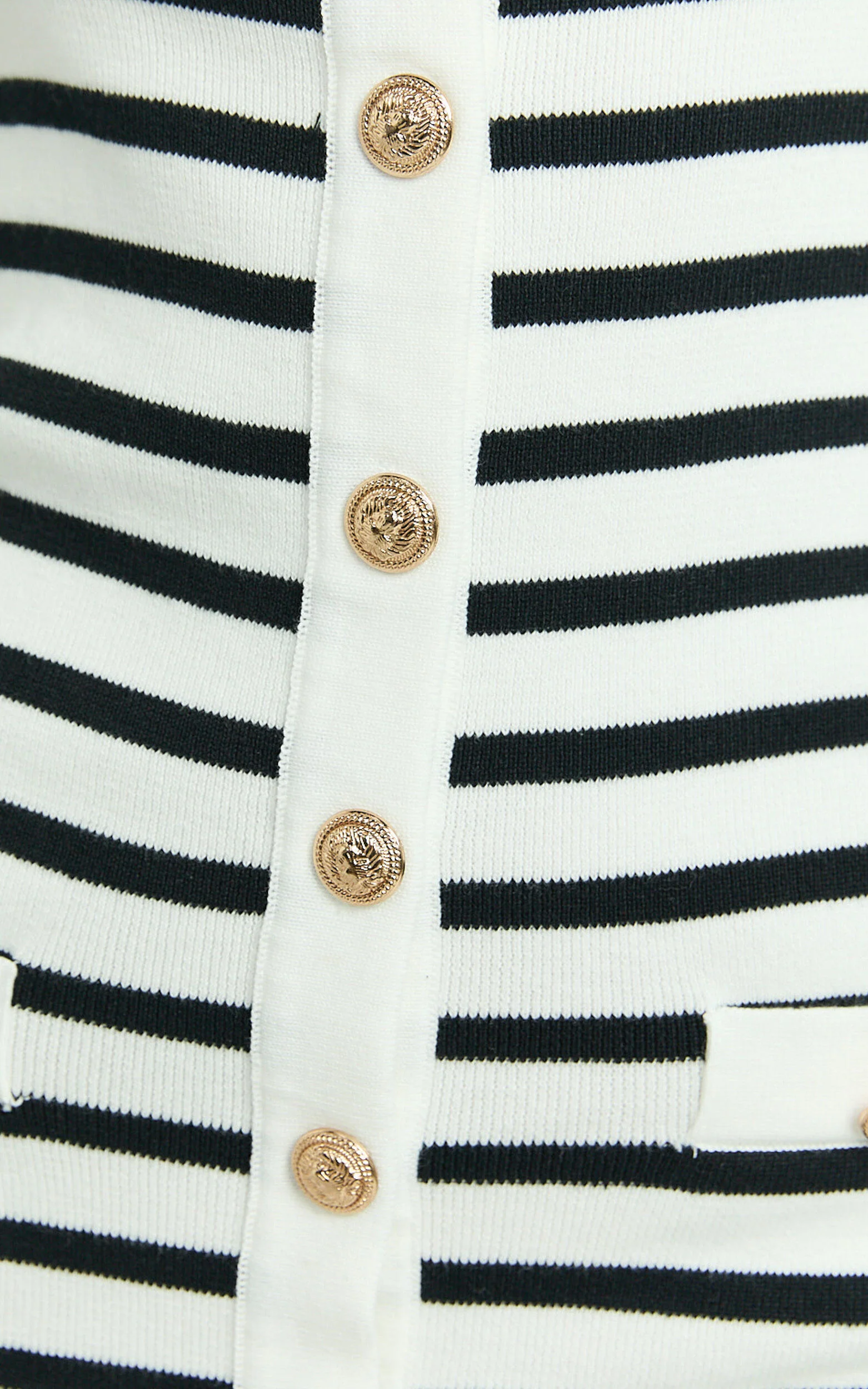 Amber Mini Dress - Strapless Knit Stripe Bodycon Dress in White/Black