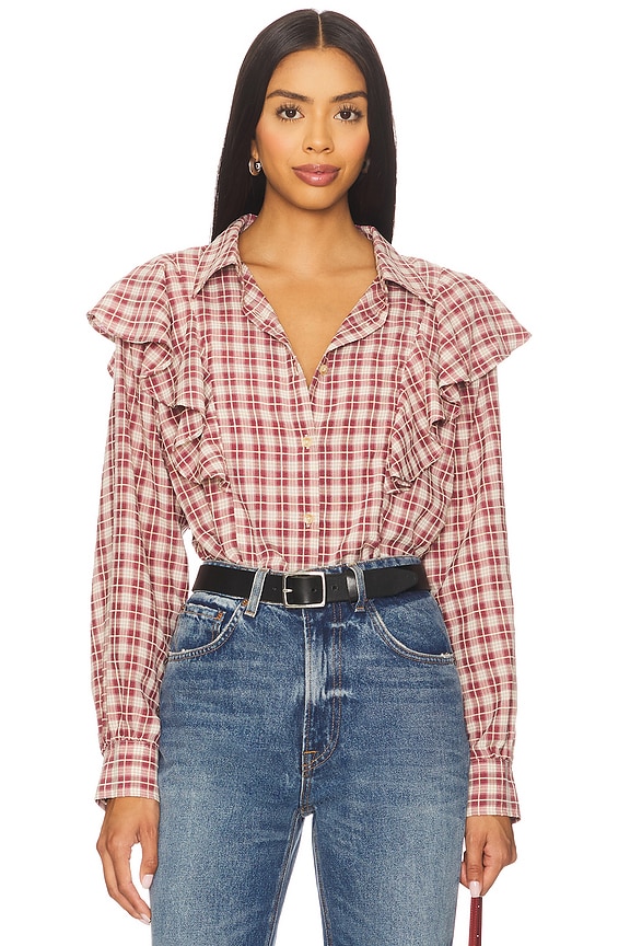 Dru Ruffle Front Blouse