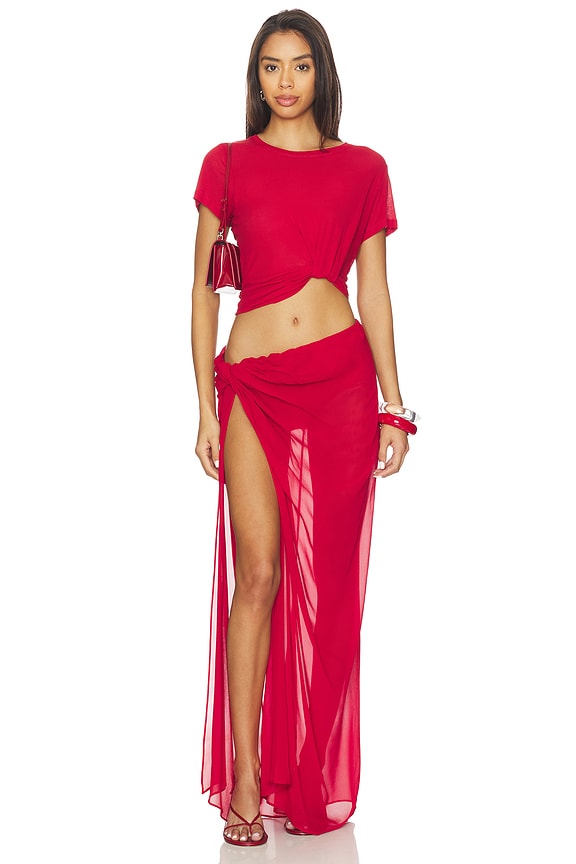 Ares Pima Cotton Tuck Tee