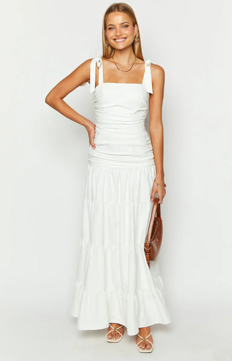 Tessa White Maxi Dress