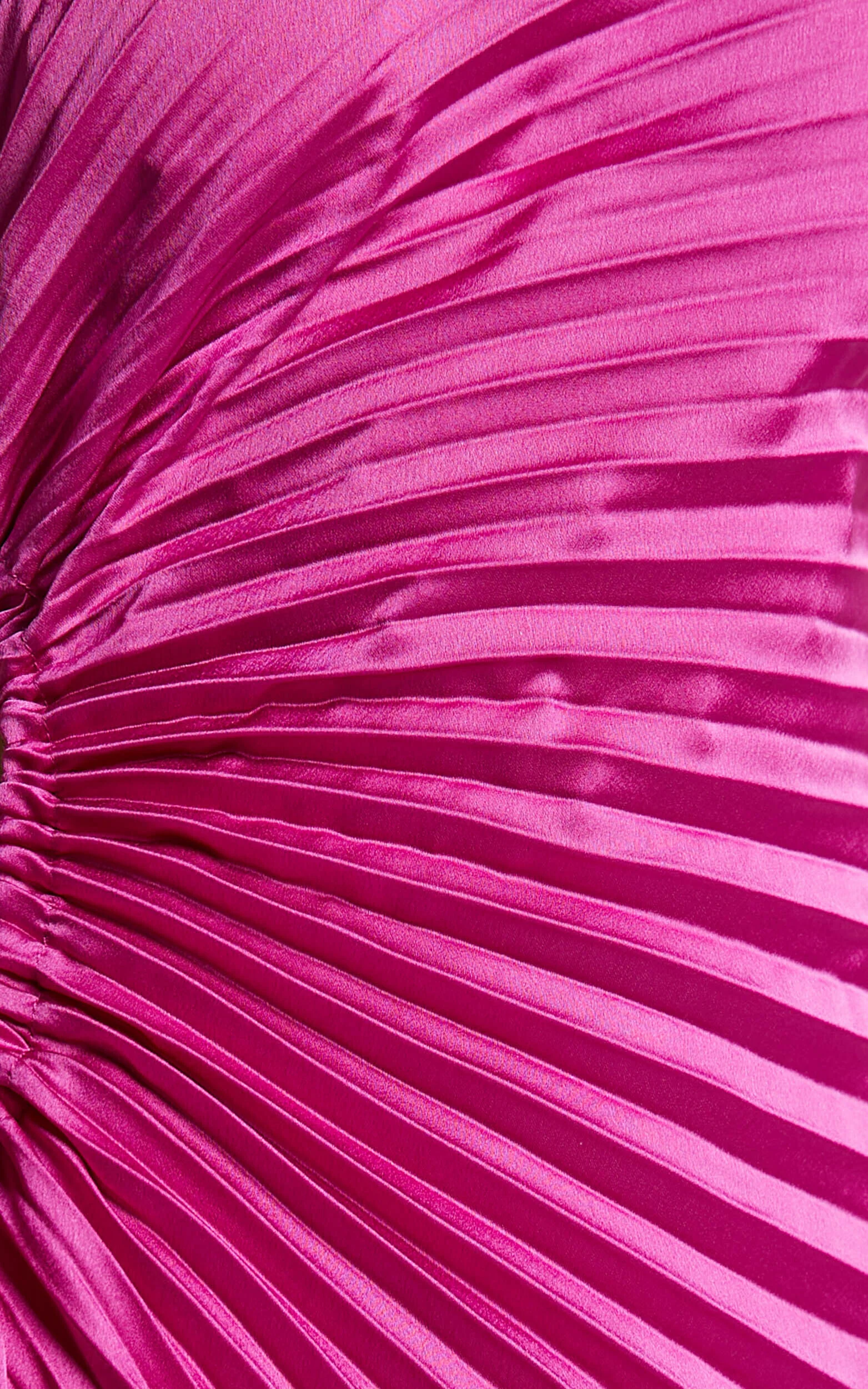 Kitsune Maxi Dress - One Shoulder Cut Out Dress in Pink