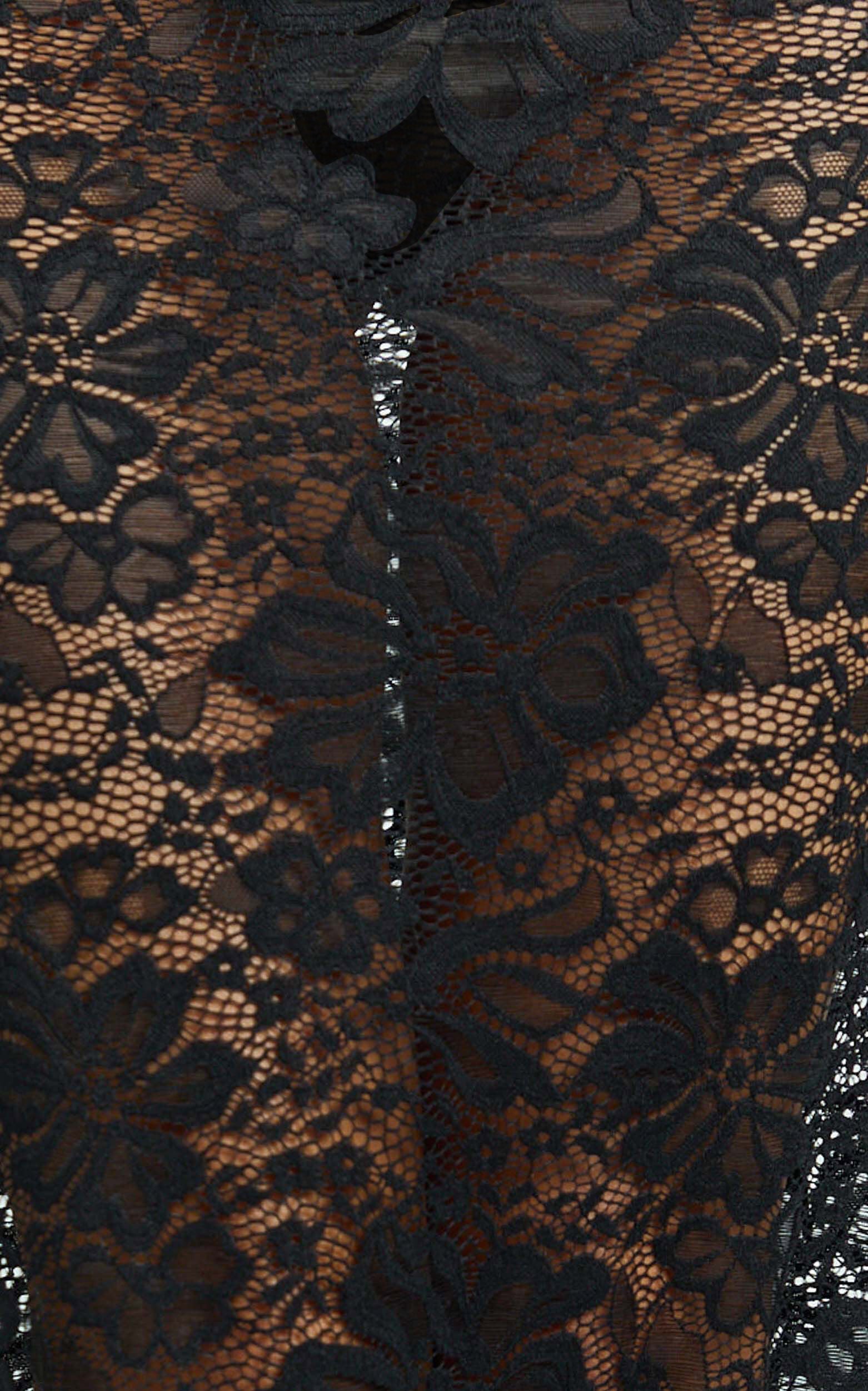 Dahlia Midi Skirt - Lace Skirt in Black