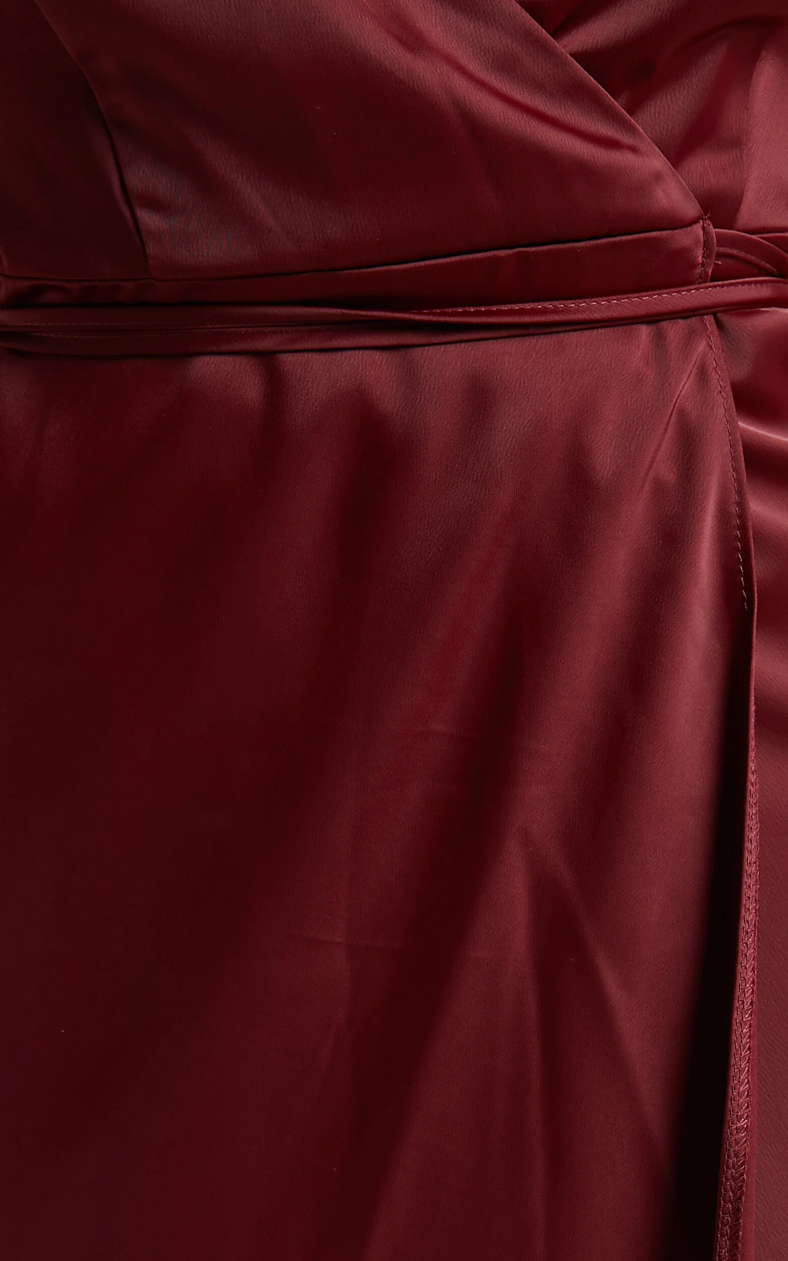 Mine Would Be You Midi Dress - Wrap Dress in Wine