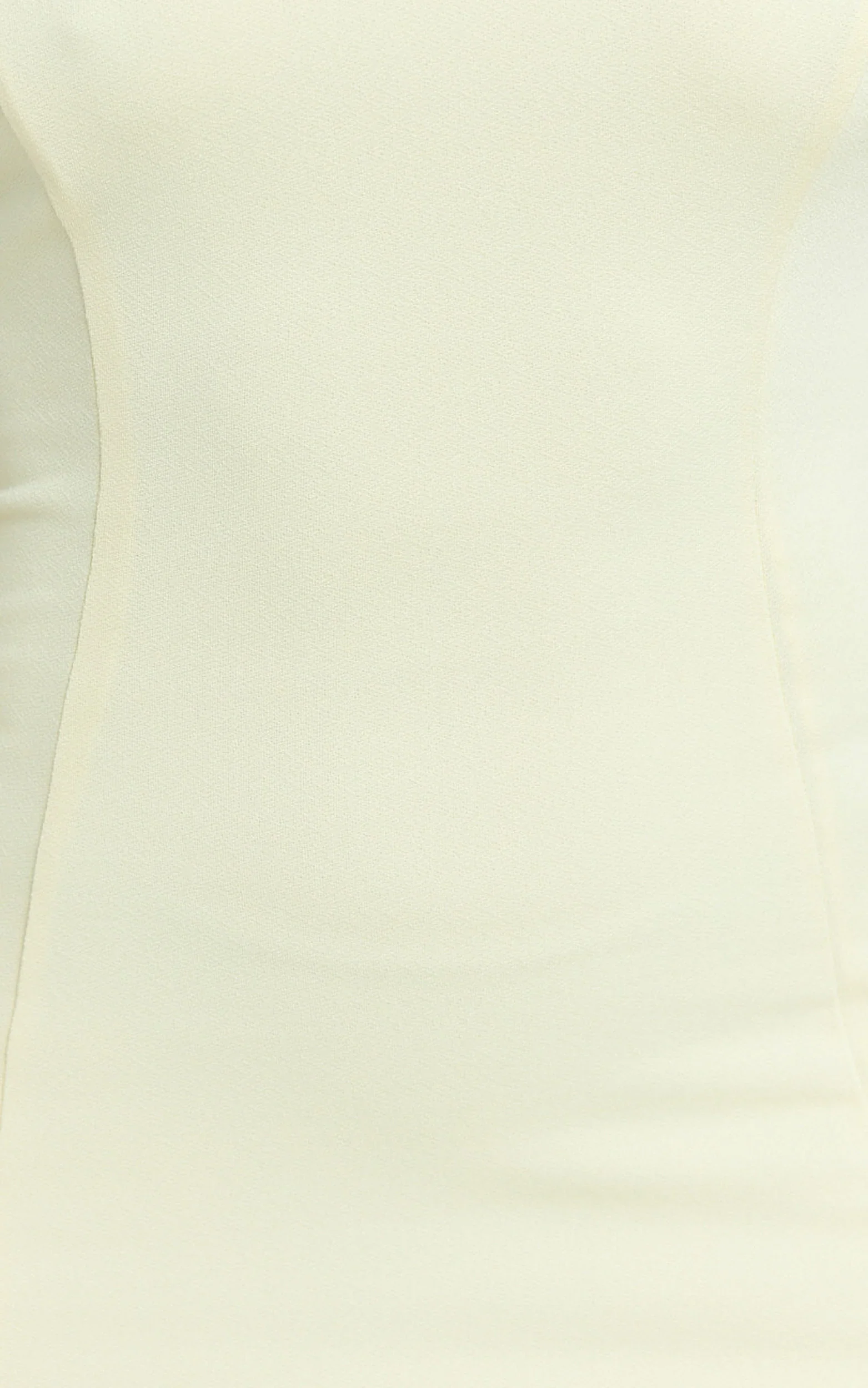 Sophie Mini Dress - Tie Neck Strapless Bodycon Dress in Lemon