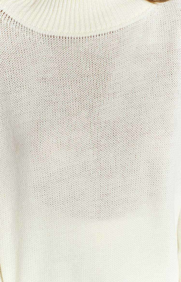 SNDYS Seeker White Knit Top