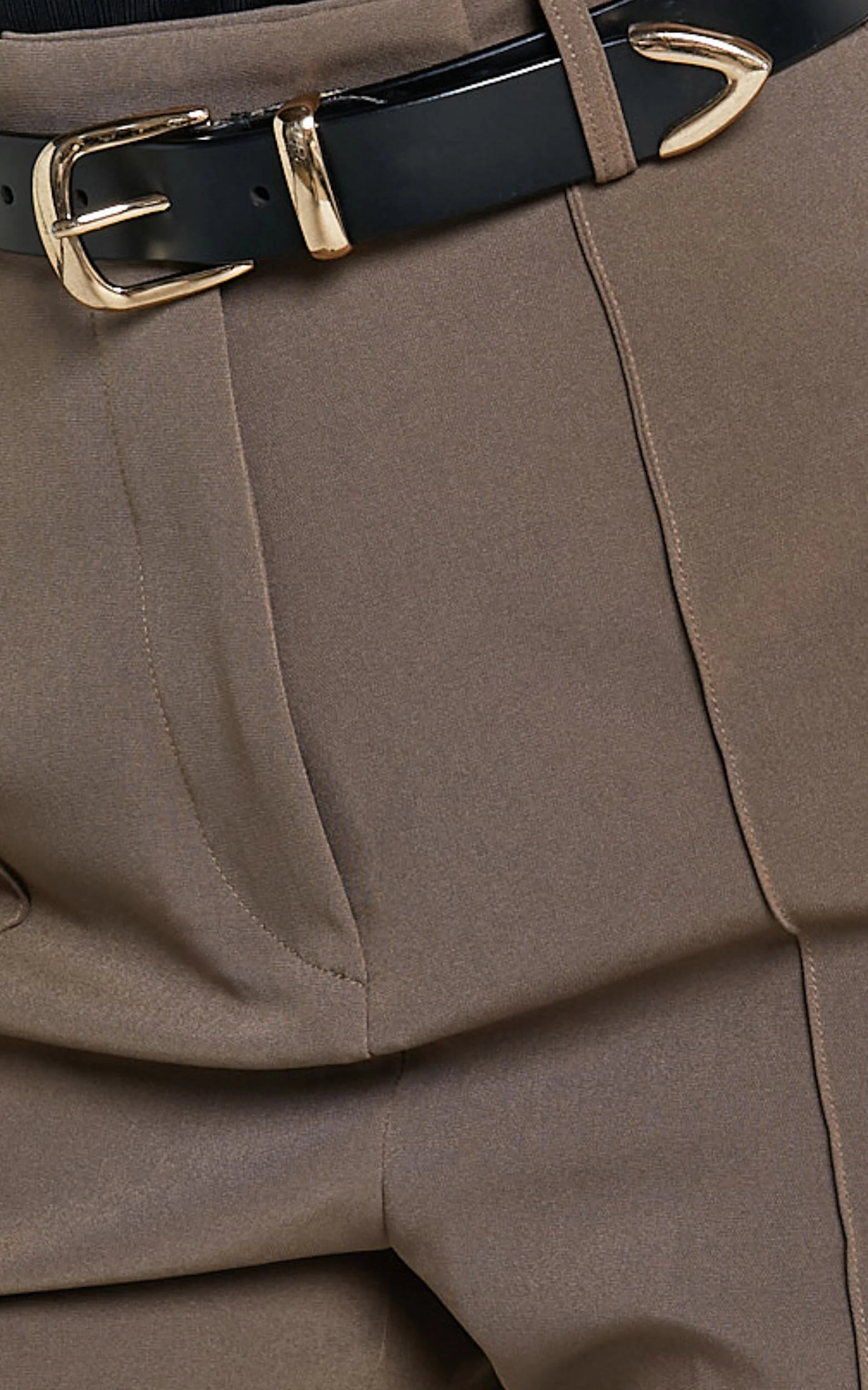 Rogers Pants - High Waisted Pants in Mocha