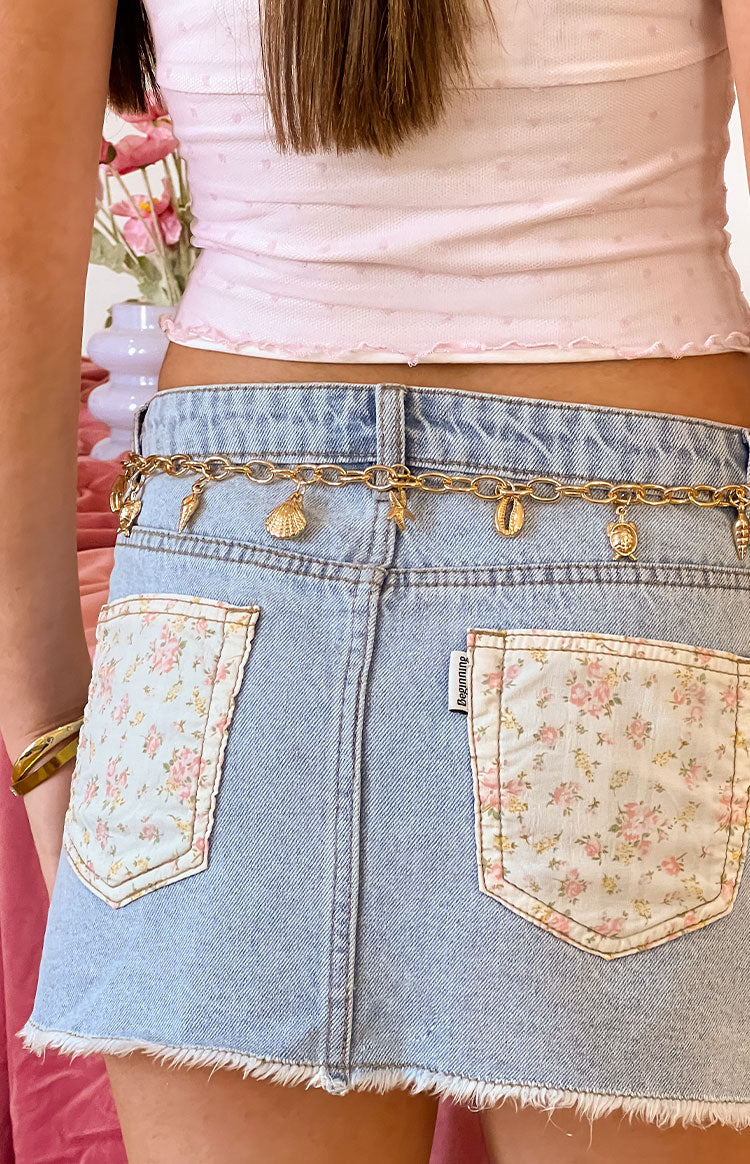 Gold Chain Shell Belt