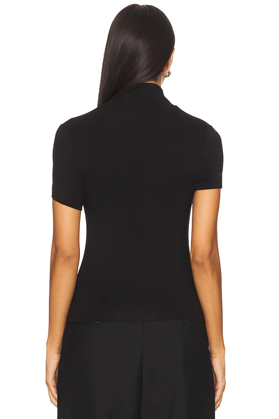 Demi Fitted Mock Neck Top